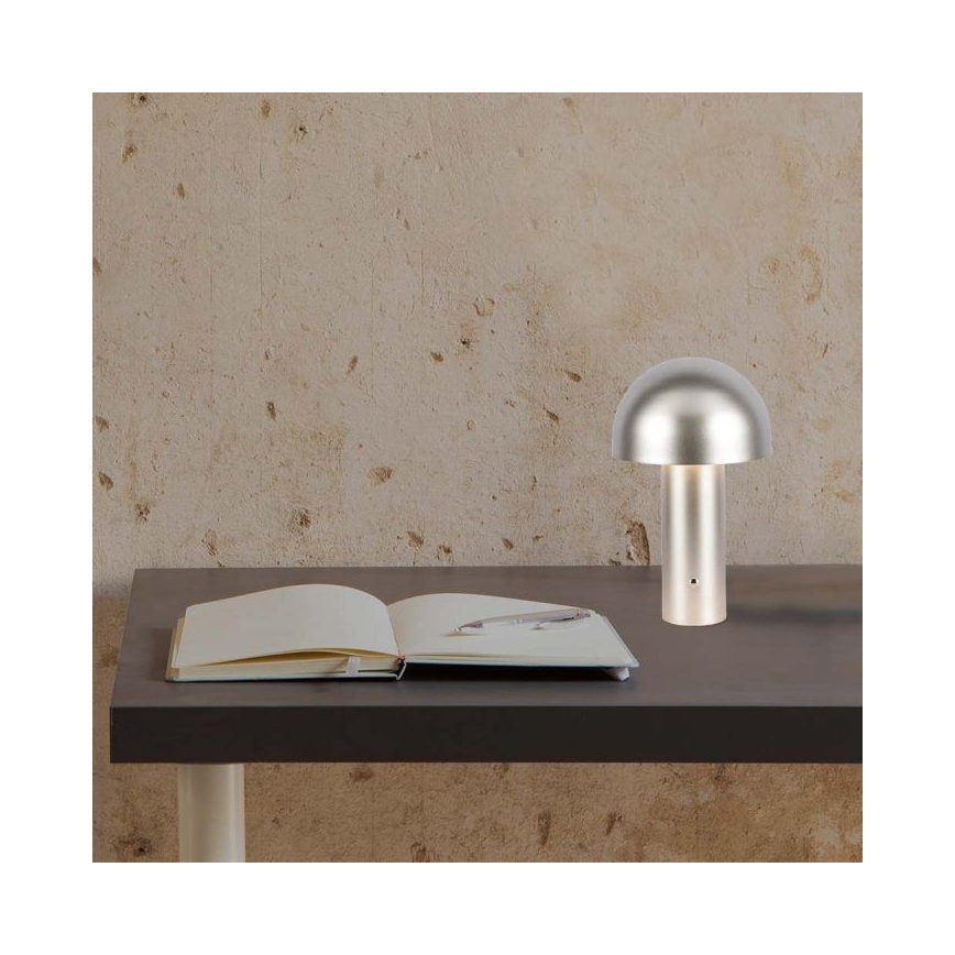 LED Lampe de table tactile rechargeable et à intensité variable LED/1W/5V 3000-6000K 1800 mAh doré
