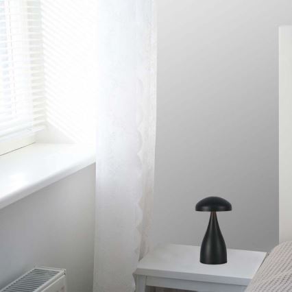 LED Lampe de table tactile rechargeable et à intensité variable LED/1W/5V 3000-6000K 1800 mAh noir