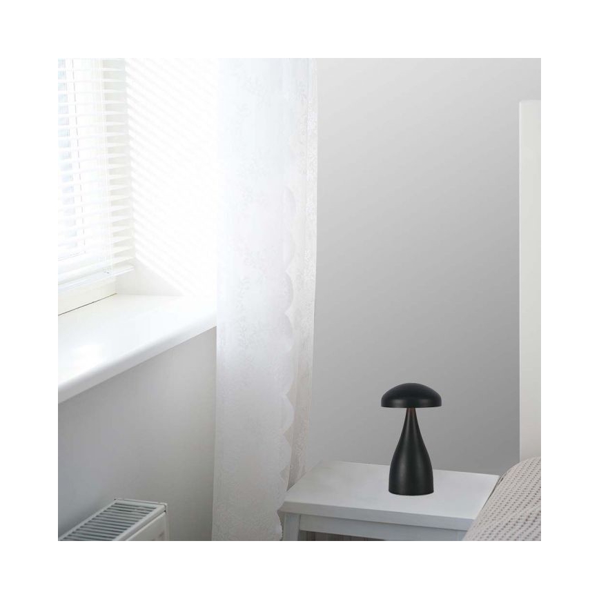 LED Lampe de table tactile rechargeable et à intensité variable LED/1W/5V 3000-6000K 1800 mAh noir