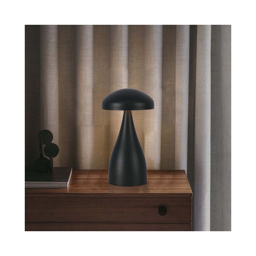 LED Lampe de table tactile rechargeable et à intensité variable LED/1W/5V 3000-6000K 1800 mAh noir