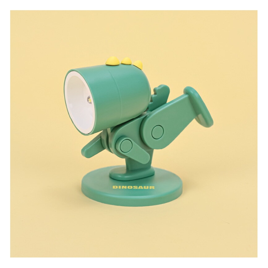 LED Lampe de table LED/0,06W/3xLR41 dinosaure vert