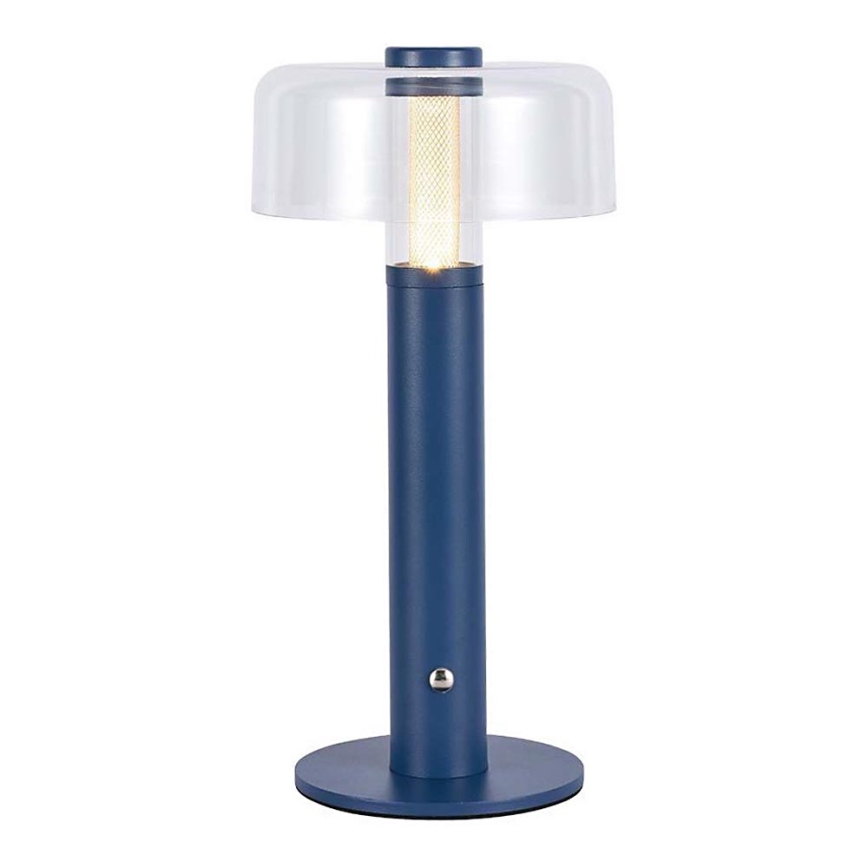 LED Lampe de table tactile rechargeable et à intensité variable LED/1W/5V 3000K 1800 mAh bleu