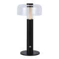 LED Lampe de table tactile rechargeable et à intensité variable LED/1W/5V 3000K 1800 mAh noir