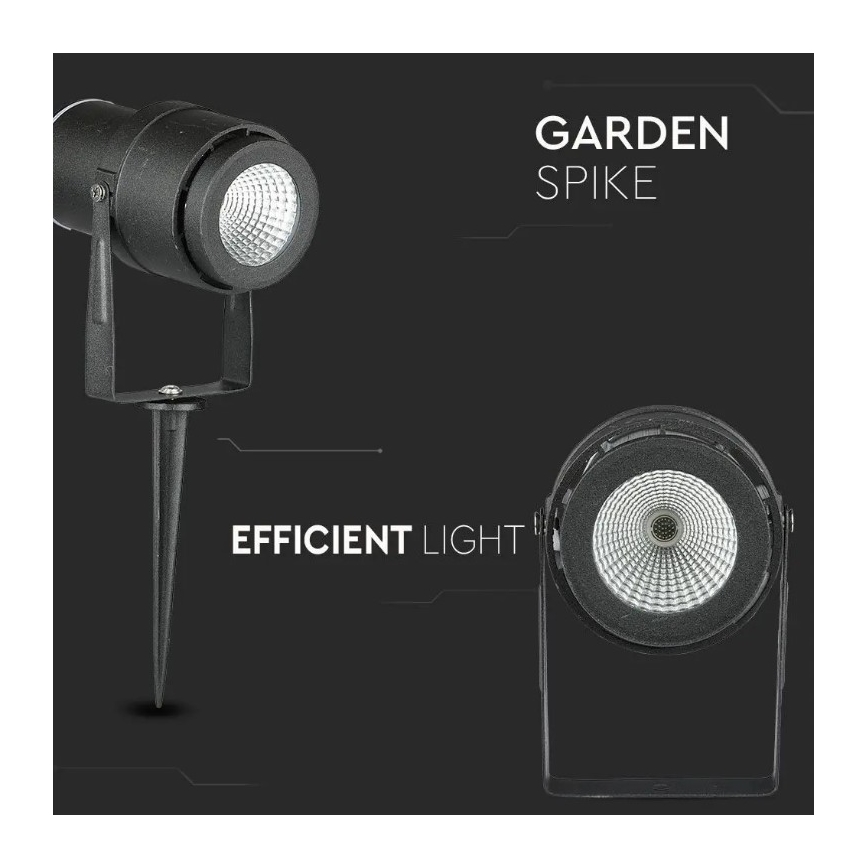 LED Lampe d'extérieur LED/12W/230V 3000K noir IP65