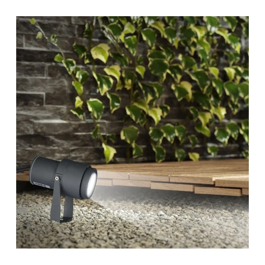 LED Lampe d'extérieur LED/12W/230V 4000K anthracite IP65