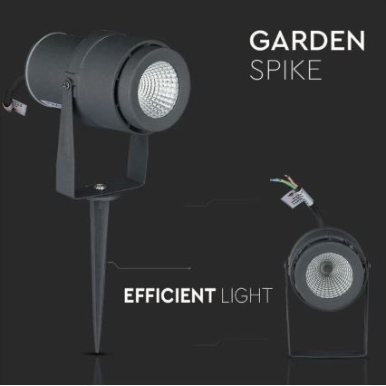 LED Lampe d'extérieur LED/12W/230V 4000K anthracite IP65