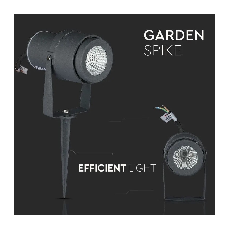 LED Lampe d'extérieur LED/12W/230V 4000K anthracite IP65