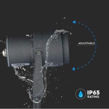 LED Lampe d'extérieur LED/12W/230V 4000K anthracite IP65
