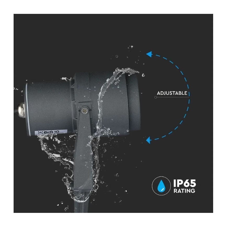 LED Lampe d'extérieur LED/12W/230V 4000K anthracite IP65