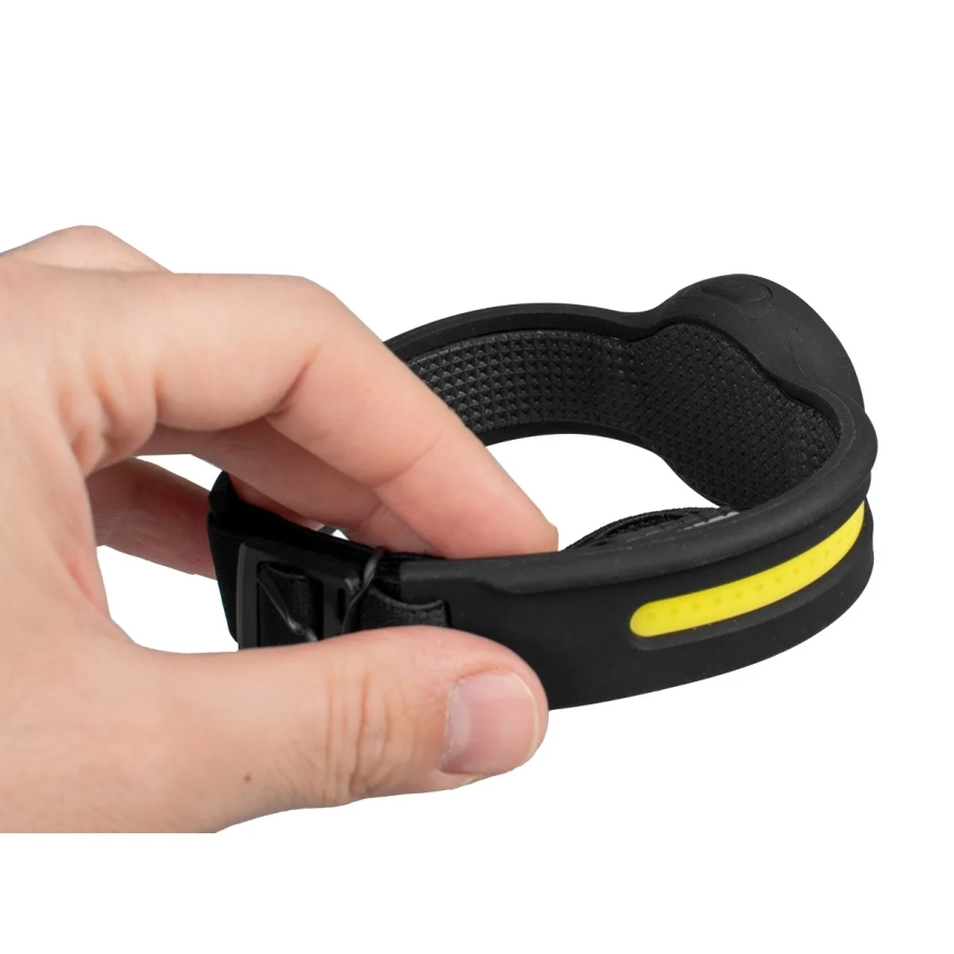 Lampe frontale LED rechargeable dimmable avec lumière rouge LED/5V IPX4 550 lm 600 mAh