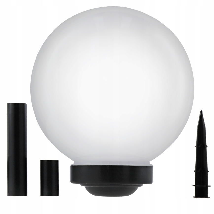 LED Lampe solaire LED/1,2V 6500K 200 mAh Ø 30 cm IP44 blanc/noir