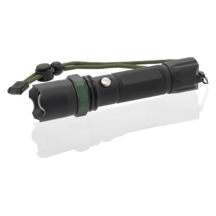 LED Lampe torche LED/3W/3xAAA IP44 noire