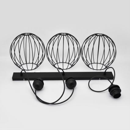 LED-kroonluchter aan kabel MERCURE 3xE27/15W/230V