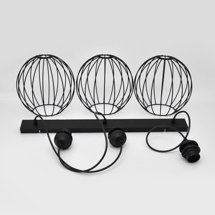 LED-kroonluchter aan kabel MERCURE 3xE27/15W/230V