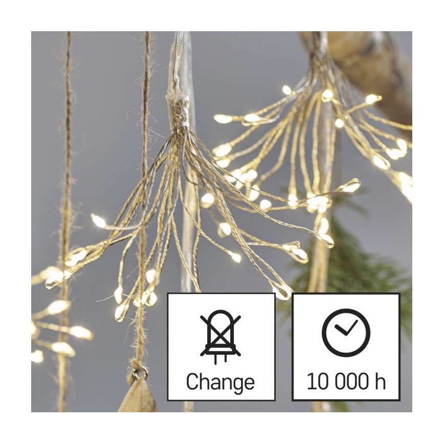 LED-lichtsnoer 150xLED/5,35m warm wit