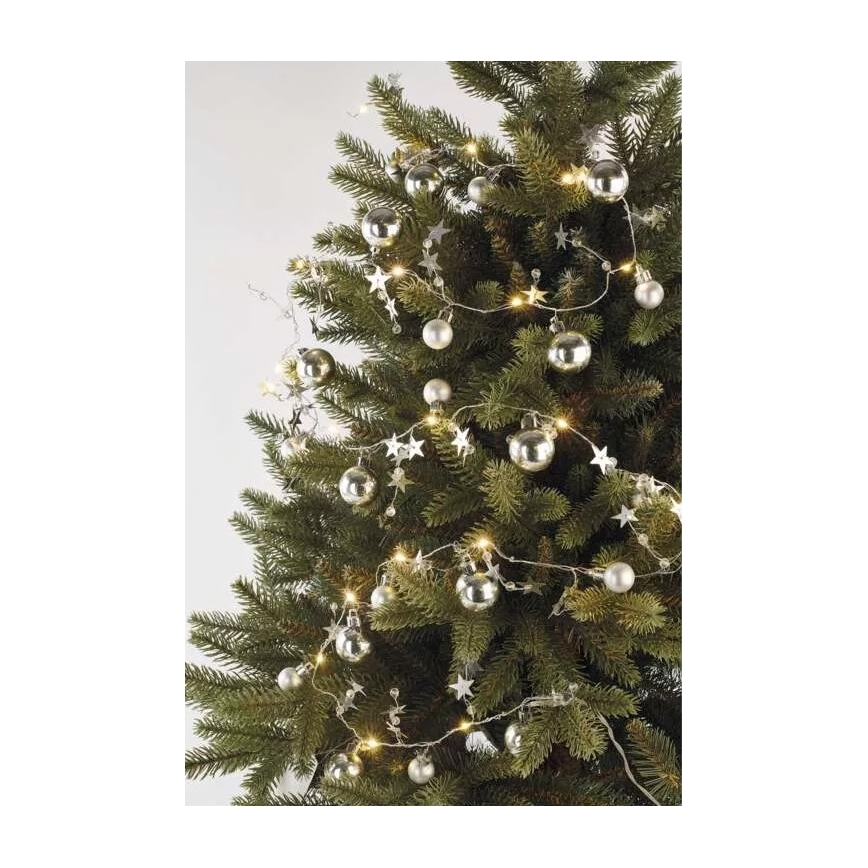 LED-lichtsnoer 20xLED/2xAA 2,2 m warm wit