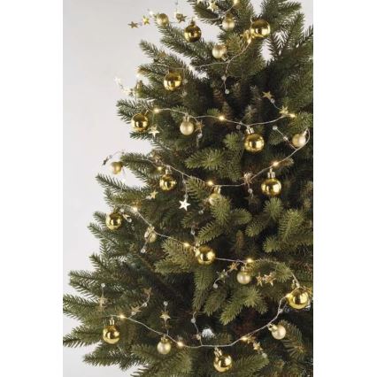 LED-lichtsnoer 20xLED/2xAA 2,2 m warm wit