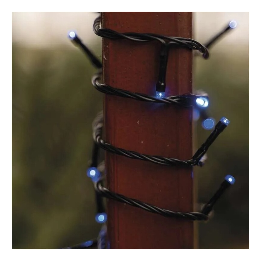 LED-lichtsnoer voor buiten 100xLED/10m IP44 blauw