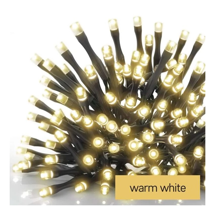 LED-lichtsnoer voor buiten 100xLED/1x2m IP44 warm wit