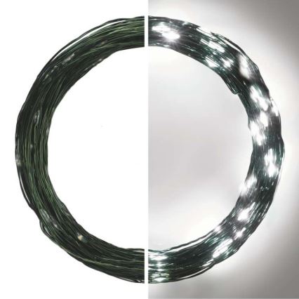LED-lichtsnoer voor buiten, 150 LEDs / 20 m, IP44, koel wit