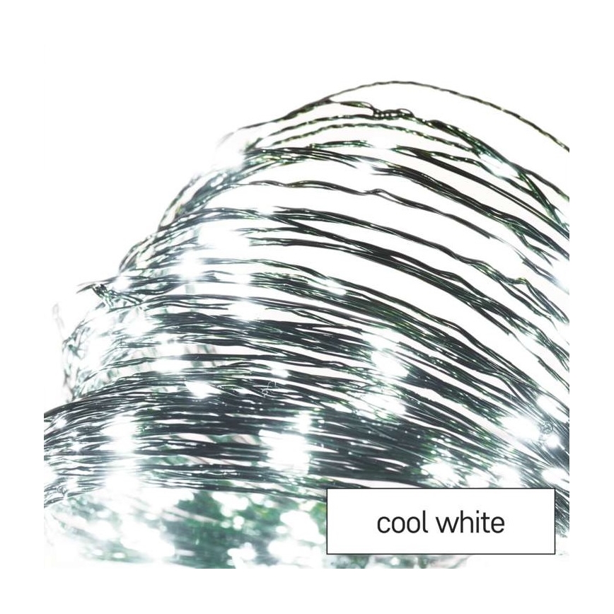 LED-lichtsnoer voor buiten, 150 LEDs / 20 m, IP44, koel wit