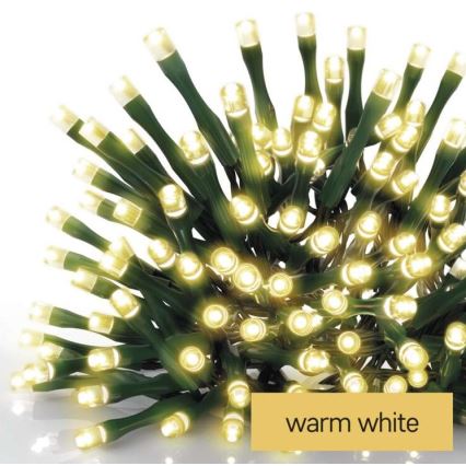 LED-lichtsnoer voor buiten, 240 LEDs, 8 standen, 29 m, IP44, warm wit