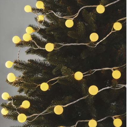 LED-lichtsnoer voor buiten 40xLED/9m IP44 warm wit