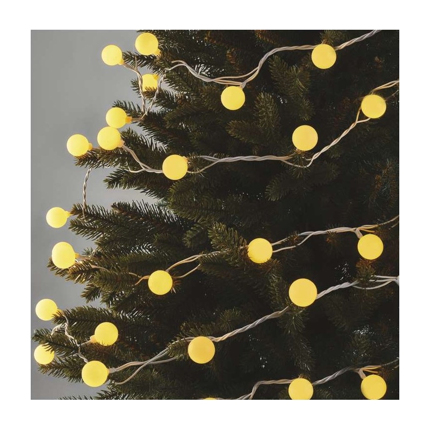 LED-lichtsnoer voor buiten 40xLED/9m IP44 warm wit