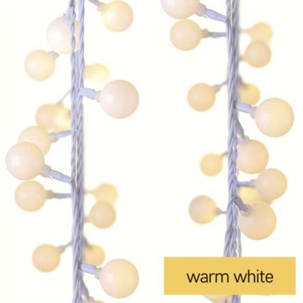 LED-lichtsnoer voor buiten 40xLED/9m IP44 warm wit