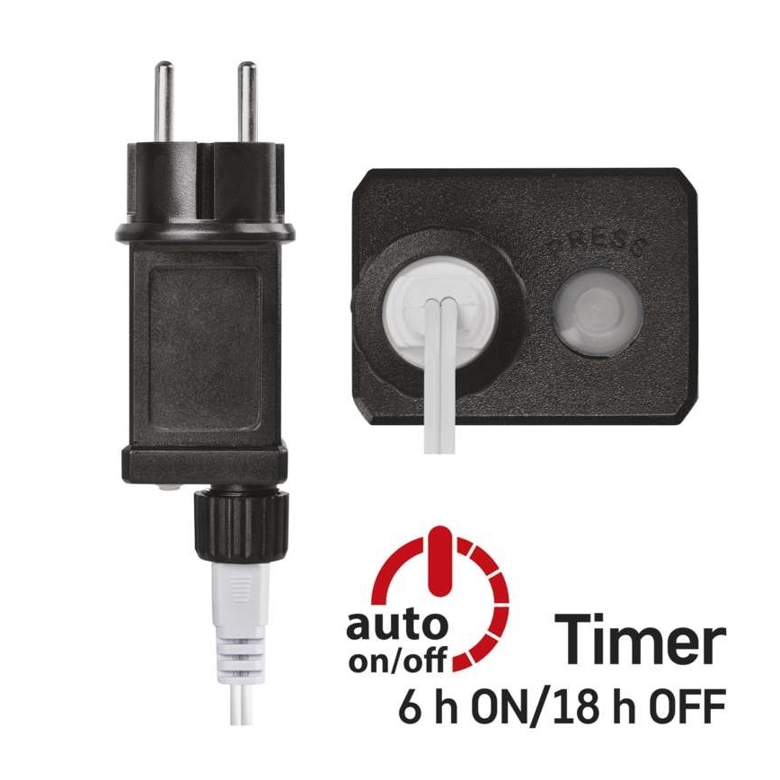 LED-lichtsnoer voor buiten 40xLED/9m IP44 warm wit