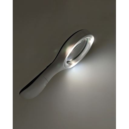 LED-loep 3× vergroting met LED-verlichting/3W/2xAAA IP22