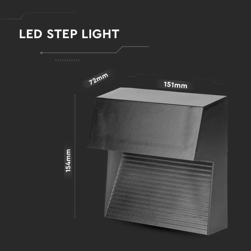 LED luminaire d'escalier LED/3W/230V 3000K IP65