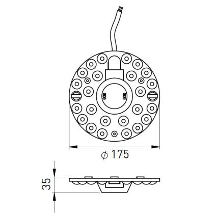 LED Magnetische module LED/24W/230V diameter 17,5 cm 2700/3000/4000/5000/6500K