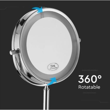 LED Make-up spiegel LED/3W/6V IP44