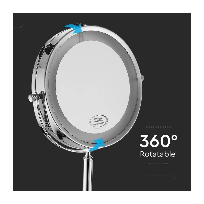 LED Make-up spiegel LED/3W/6V IP44