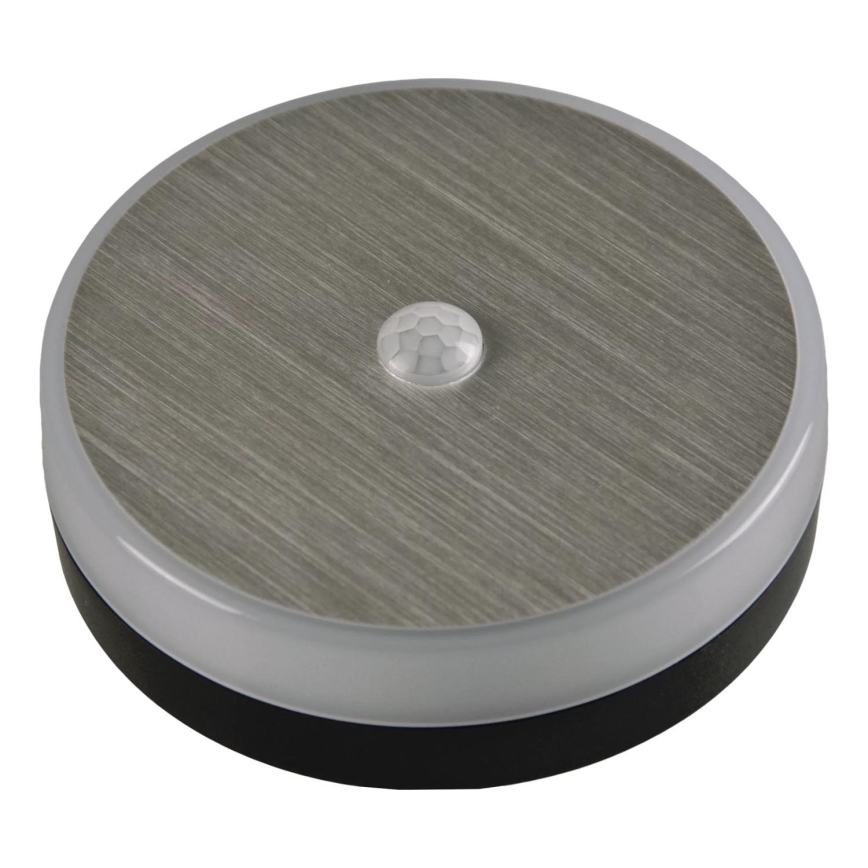 LED Meubel verlichting met sensor LED/1,2W/4,5V 3xAA mat chroom