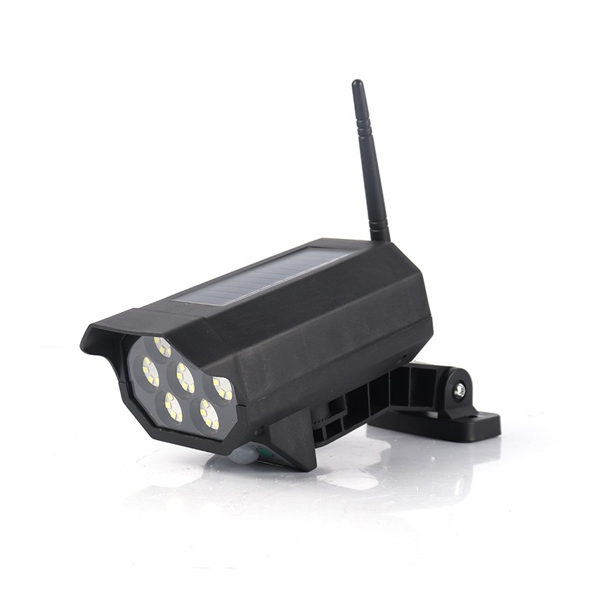 LED imitatie beveiligingscamera met sensor en zonnepaneel LED/5W/5,5V 800 mAh IP65 + afstandsbediening