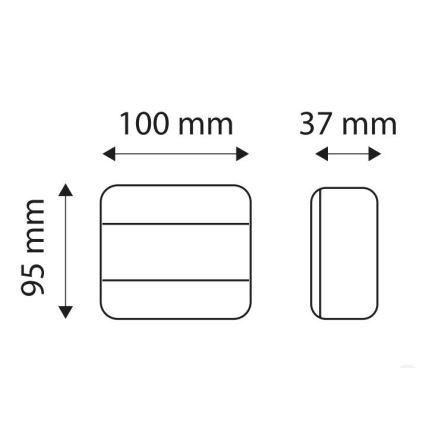 LED Multifunctioneel Achterlicht MULTI LED/1,5W/12V IP65 rood/oranje