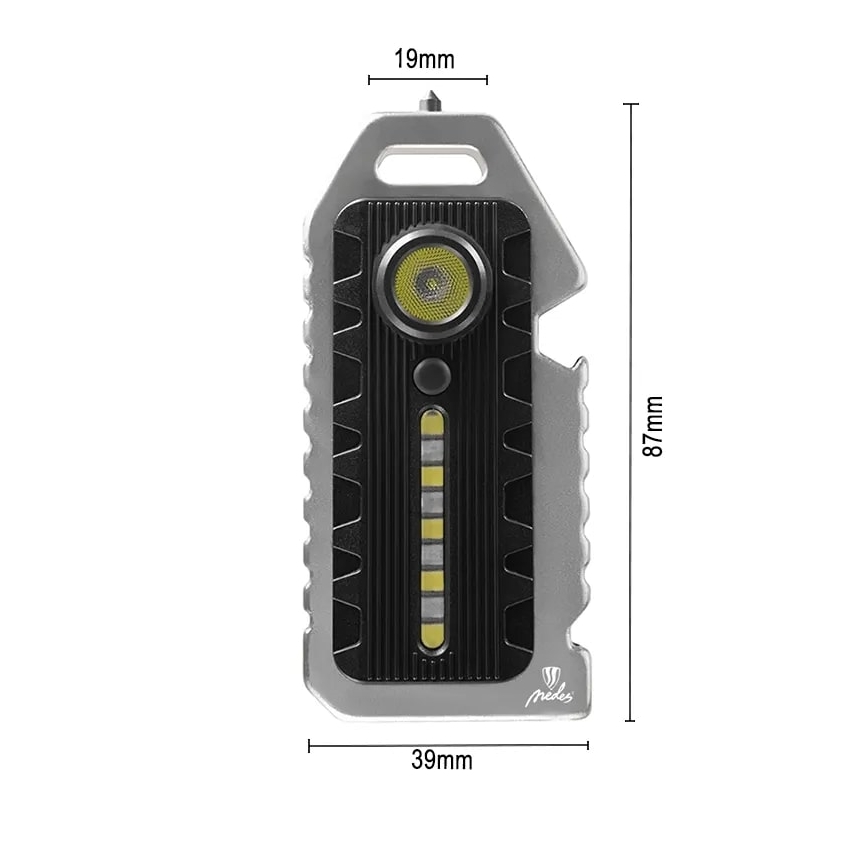 LED Multifunctioneel dimbaar rechargeable flashlight LED/1W/5V IP44 400 mAh 50 lm
