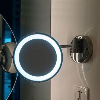 LED Muur cosmetische spiegel LED/3W/6V IP44
