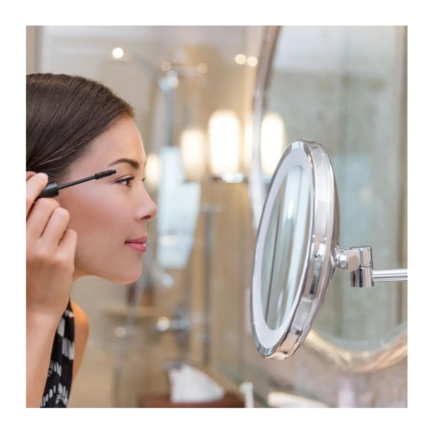 LED Muur cosmetische spiegel LED/3W/6V IP44