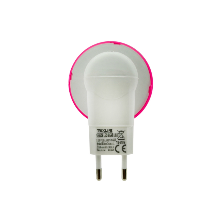 LED Nachtlampje kinderkamer met schemersensor ​ LED/0,5W/230V paddenstoel