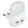 LED Nachtlampje met schemersensor voor stopcontact 2xUSB LED/0,45W/230V 4000K