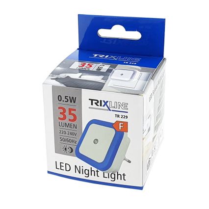 LED Nachtlampje met sensor LED/0,5W/230V blauw