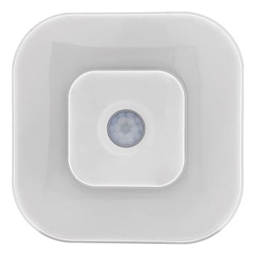 LED Nachtlampje met sensor LED/0,5W/4,5V 3xAAA wit