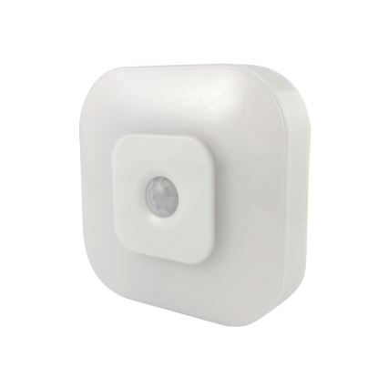 LED Nachtlampje met sensor LED/0,5W/4,5V 3xAAA wit