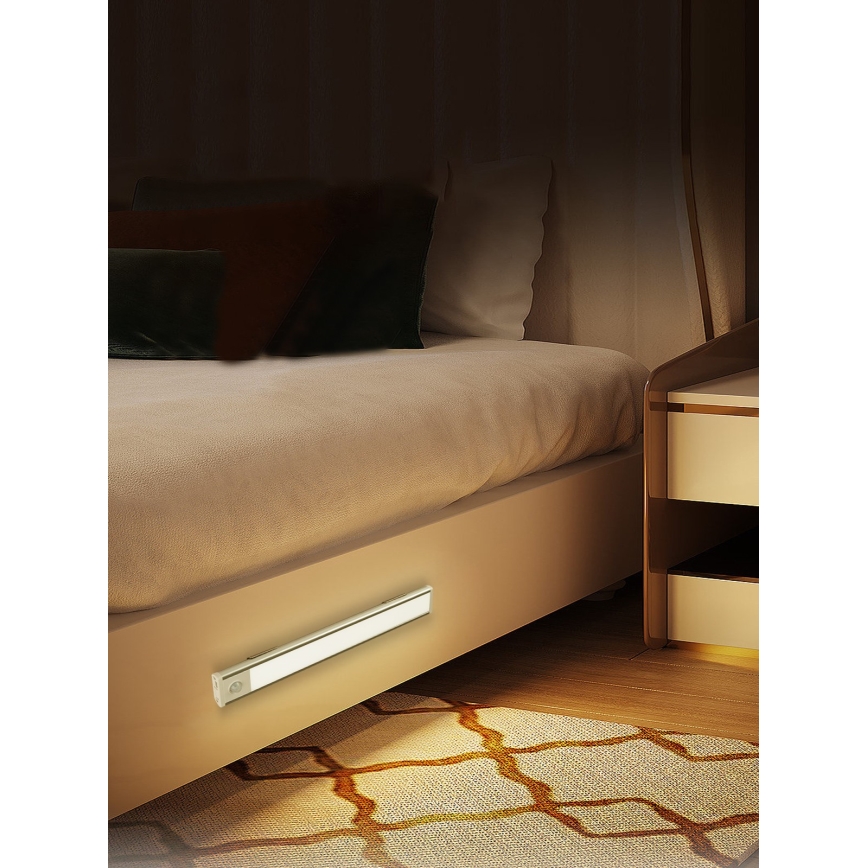 LED Onder keukenkast verlichting CABINET-4 met PIR-sensor LED/1,5W/230V 1100mAh 4000K