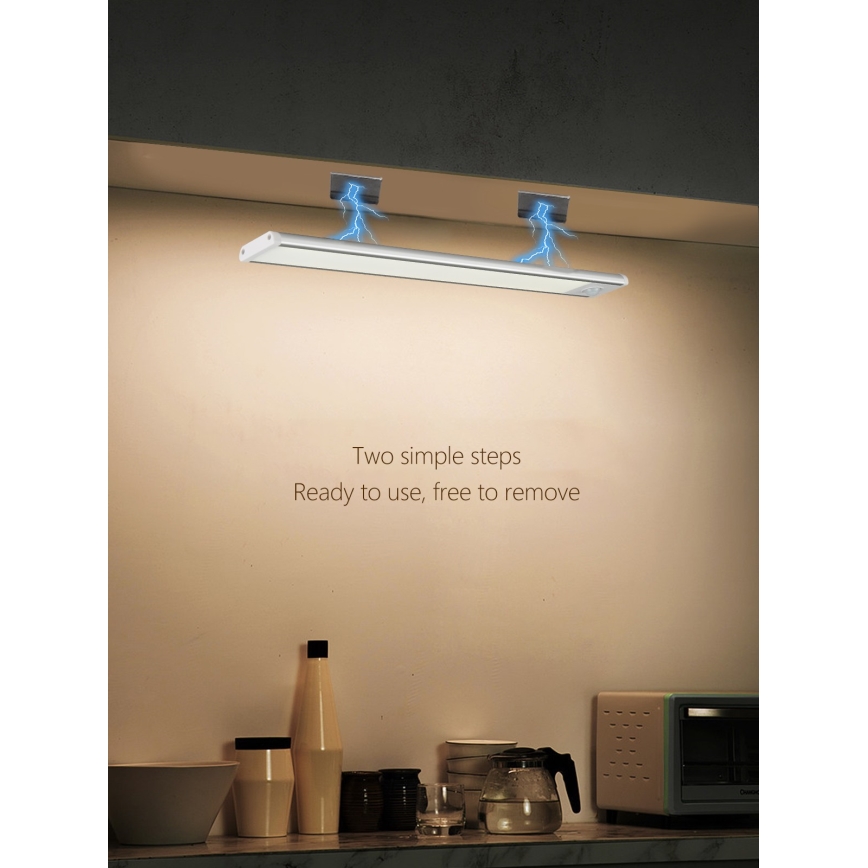 LED Onder keukenkast verlichting CABINET-4 met PIR-sensor LED/1,5W/230V 1100mAh 4000K