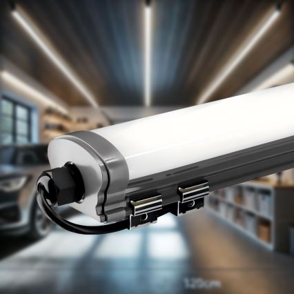 LED Onder keukenkast verlichting LED/60W/230V 6000K 120 cm IP65 zwart