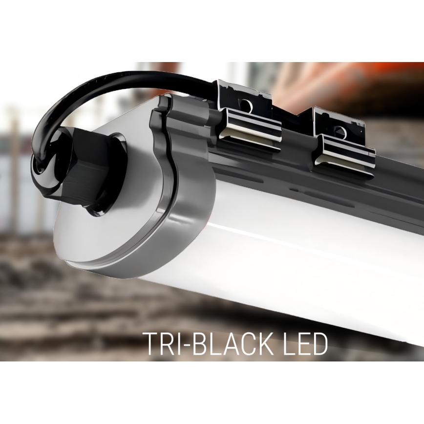 LED Onder keukenkast verlichting LED/60W/230V 6000K 120 cm IP65 zwart